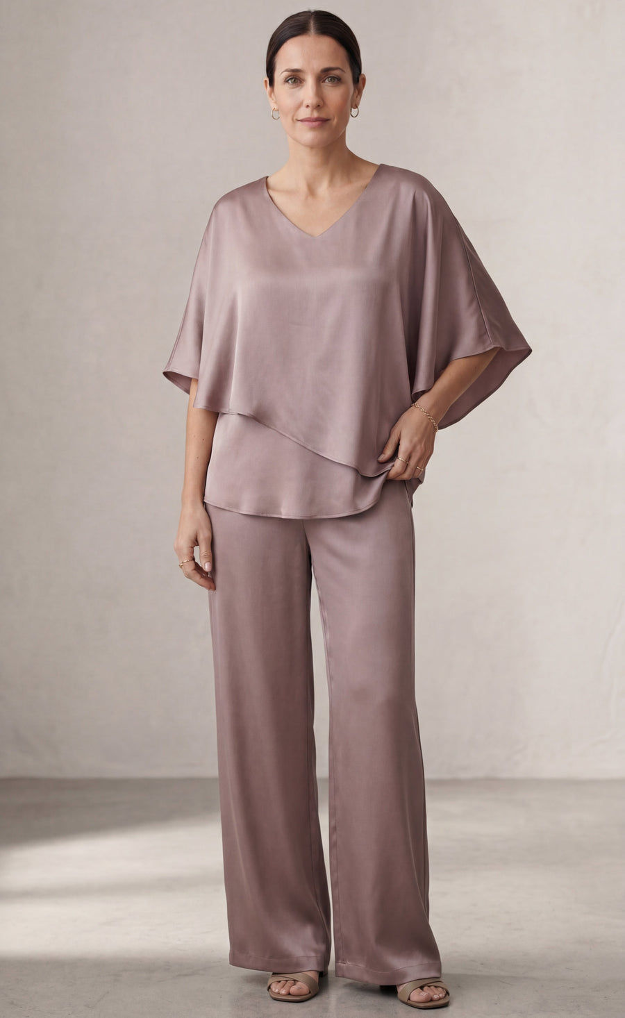 Martha | Two-Piece Set with Wide Leg Trousers