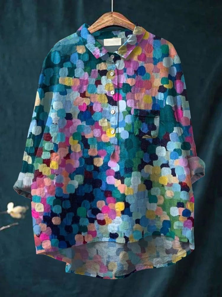 Colourful Dot Print Shirt