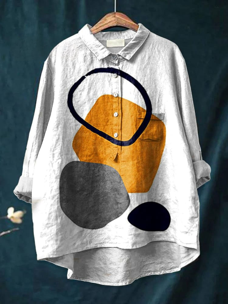 Geometric Abstract Print Shirt