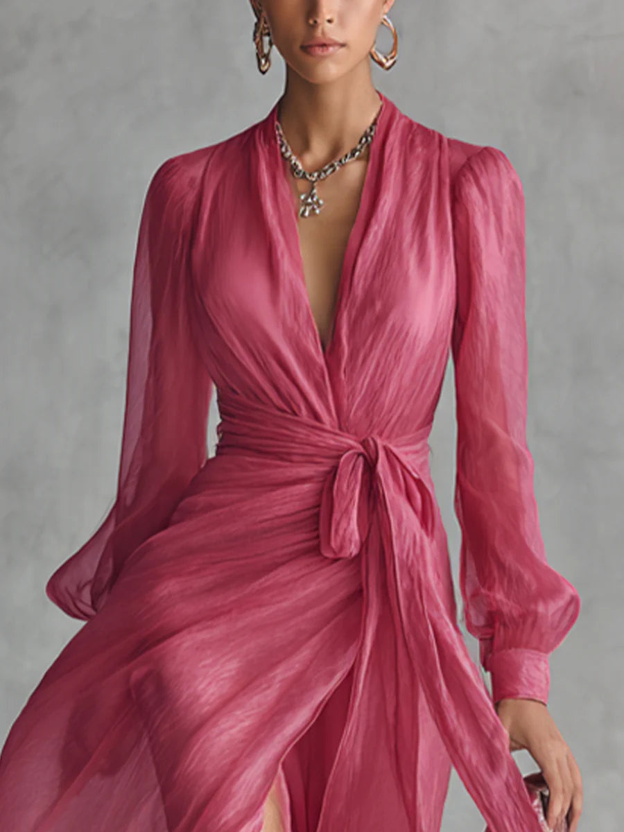 Ellie™ | Breezy V-neck Maxi Dress for Women