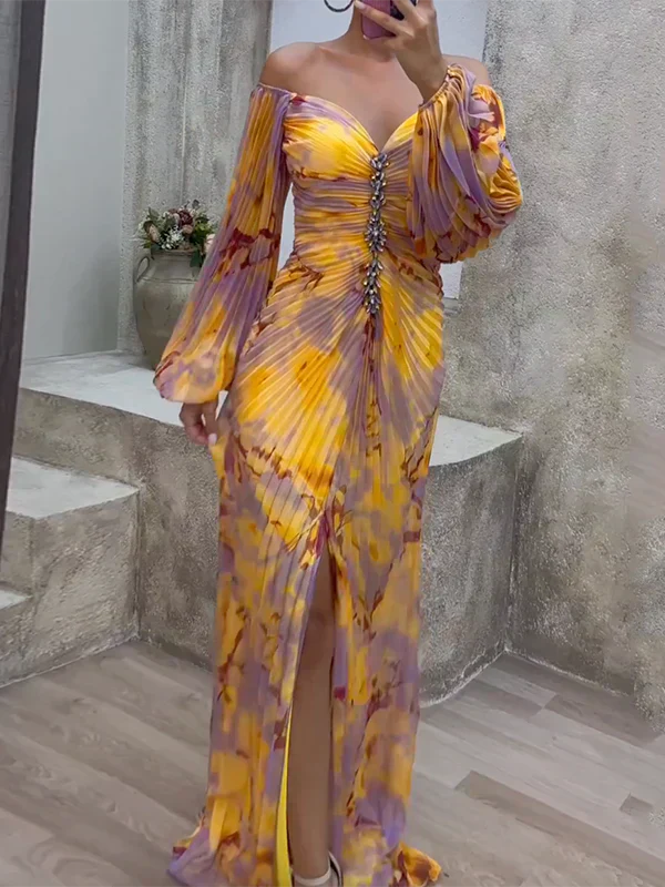 Kristine - Elegant Dress with V-Neck