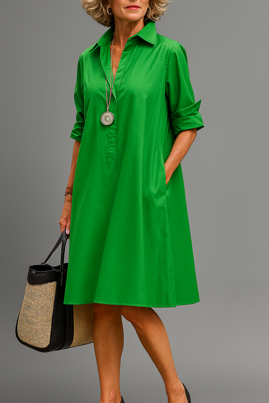 Riley™ | Sophisticated Midi Dress for Women