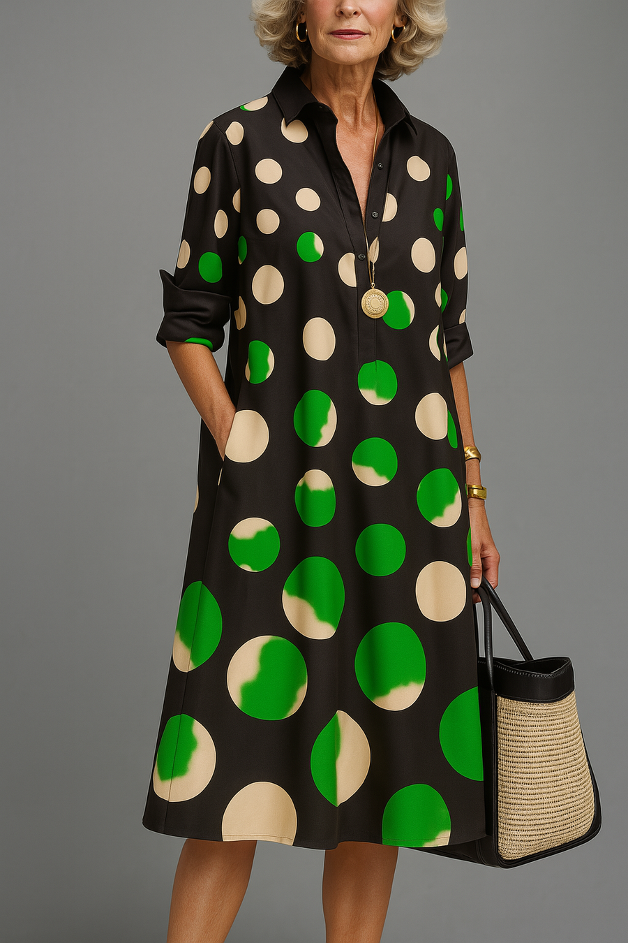 Naomi™ | Elegant Midi Dress for Women