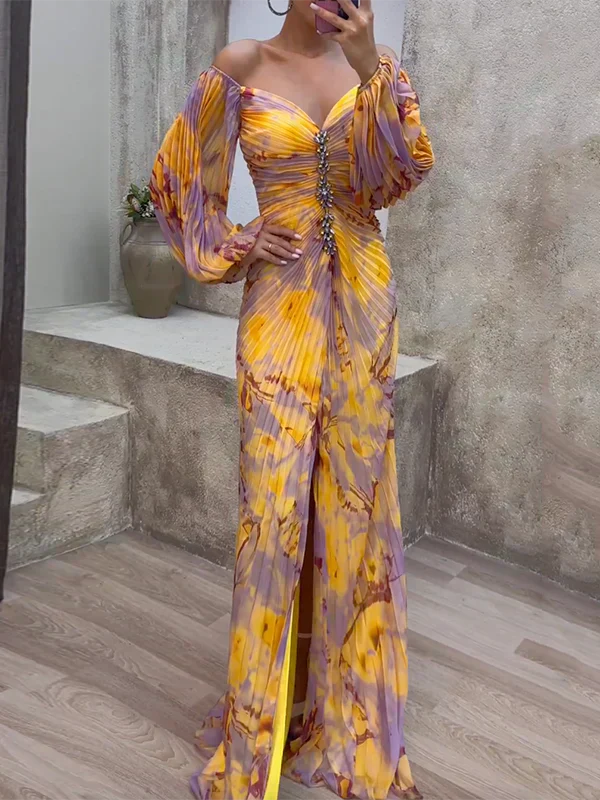 Kristine - Elegant Dress with V-Neck