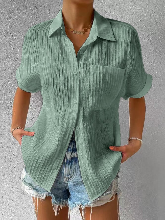 ZAHRINA CLASSIC COLLAR BLOUSE