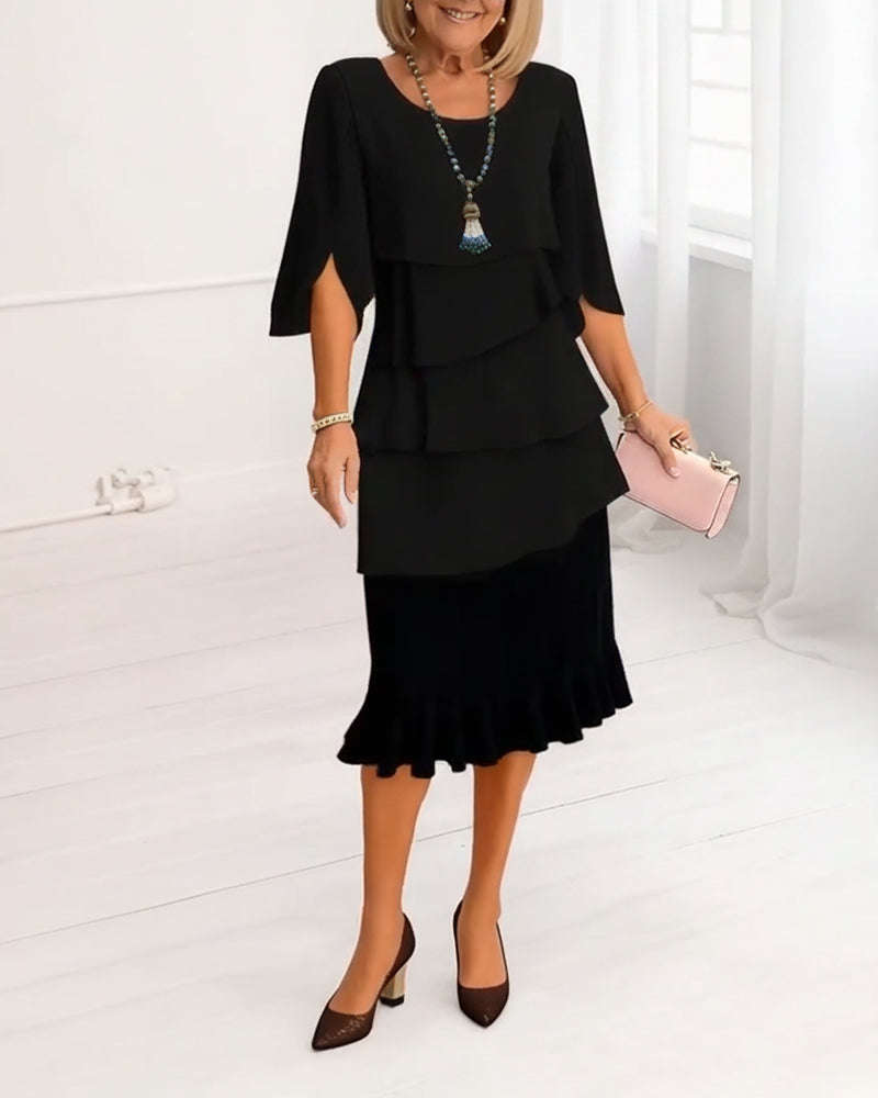 Melody™ | Refined Elegant Ruffle Dress for Women