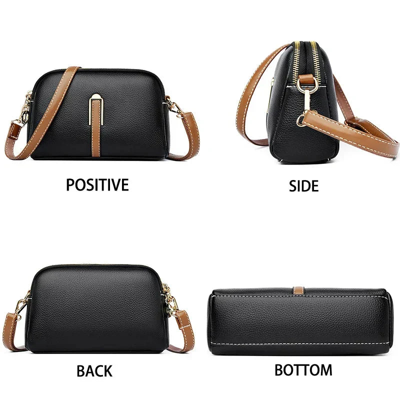 Penelope | Compact Soft Leather Shoulder Bag