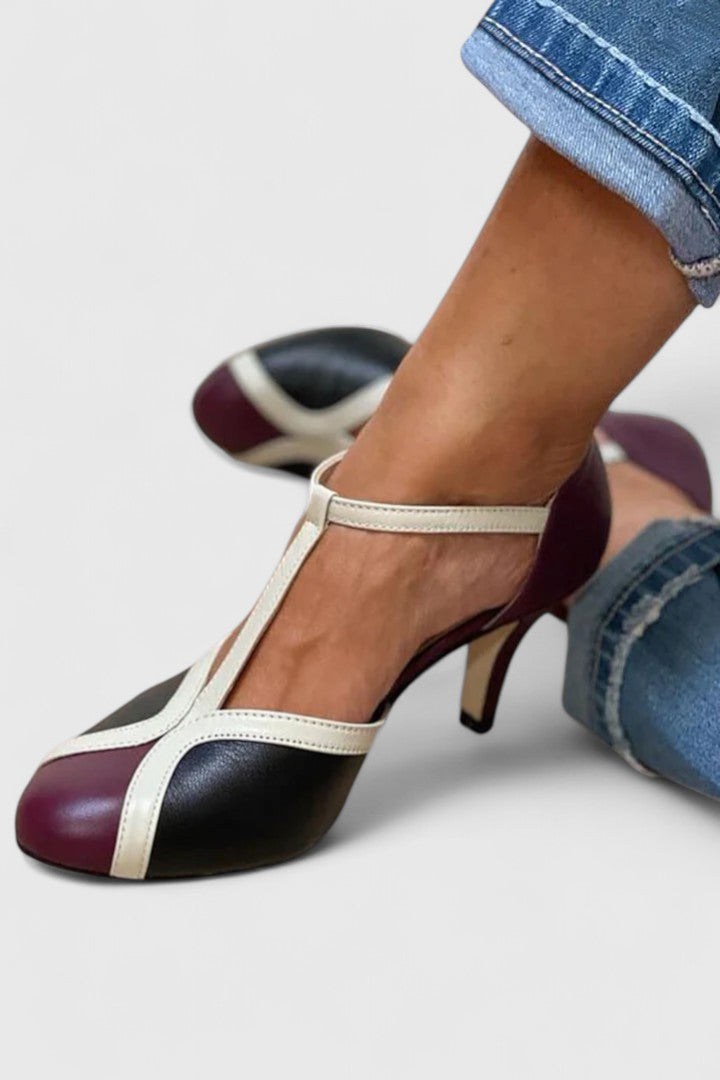 ALISSON – ELEGANT T-STRAP HEELS