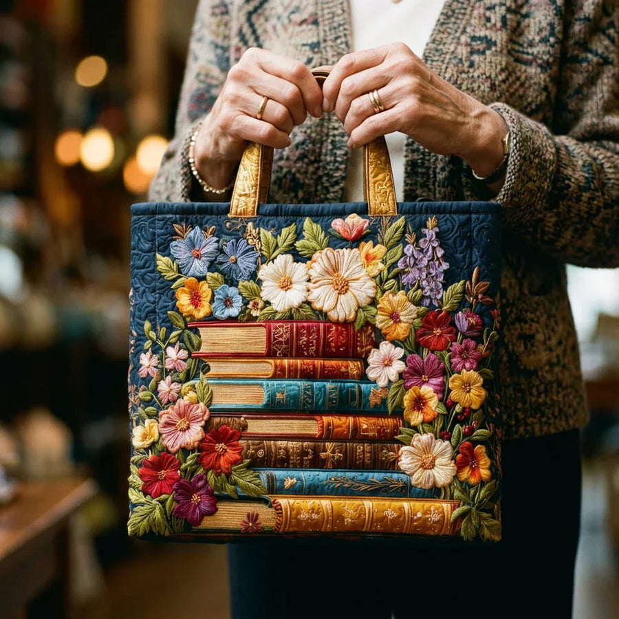 Handmade Bag - Floral Library
