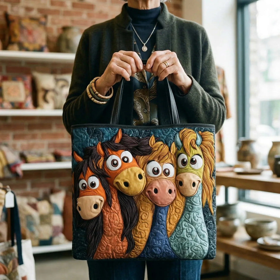 Handmade Bag - Cheerful Ponies