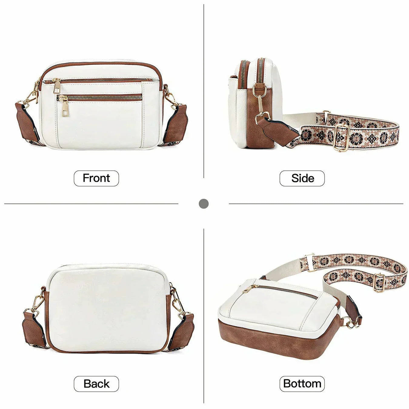 Fifer | Adjustable Colorful Strap Crossbody Bag