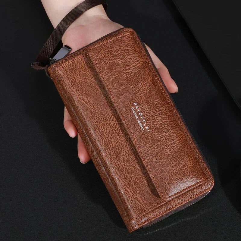 Briony | Multi-Functional PU Leather Zipper Clutch