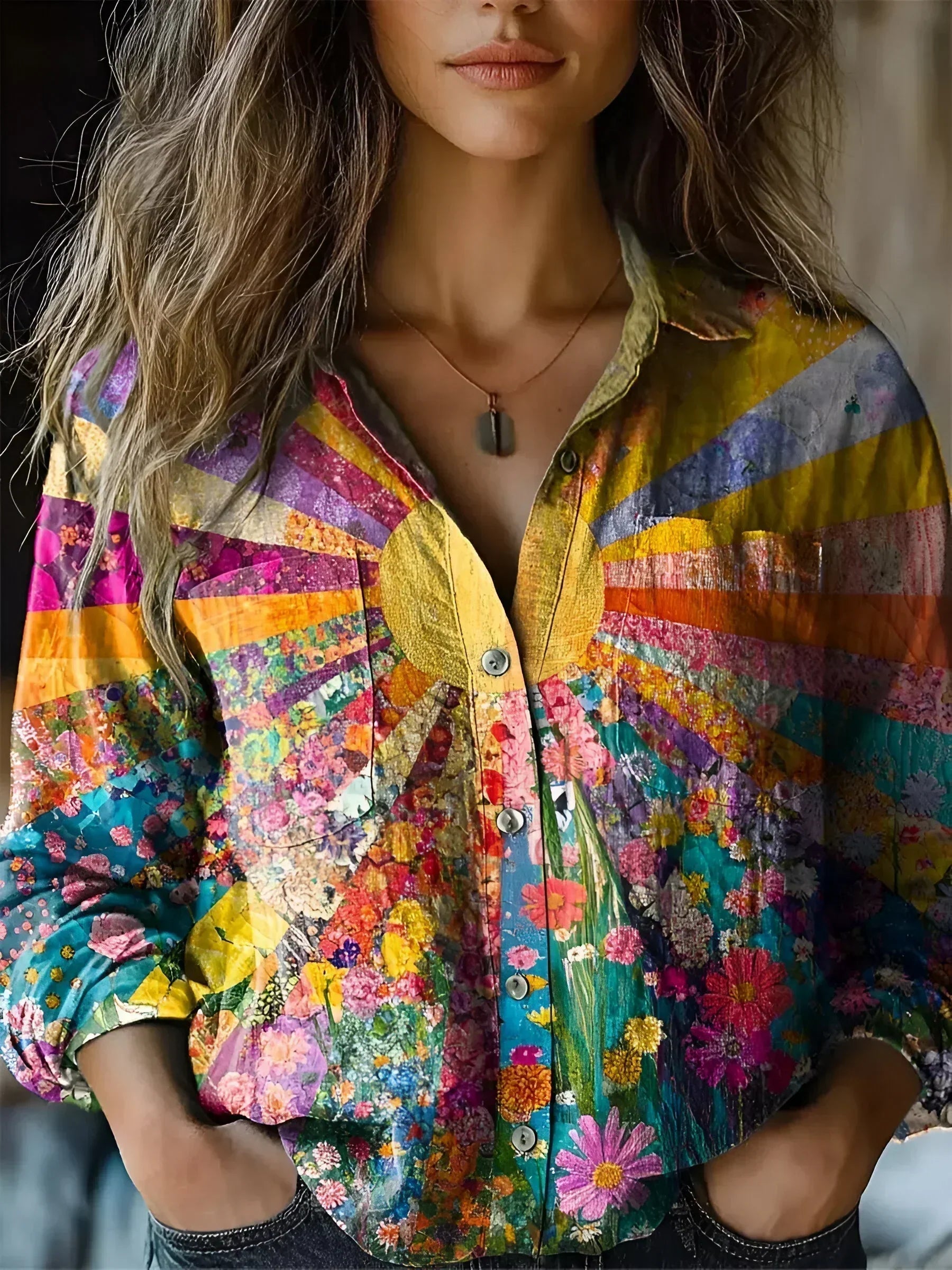Tineke | Radiant Sunflower Blouse