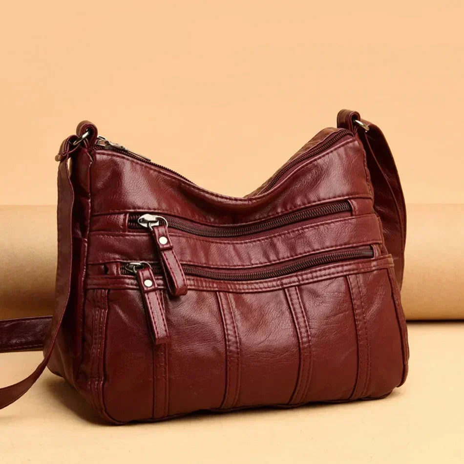 Oriana | Luxury PU Leather Multi-Layer Pocket Bag