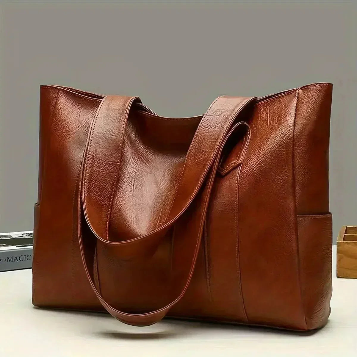 Xanthe | Classic Large Capacity Vegan Tote Bag